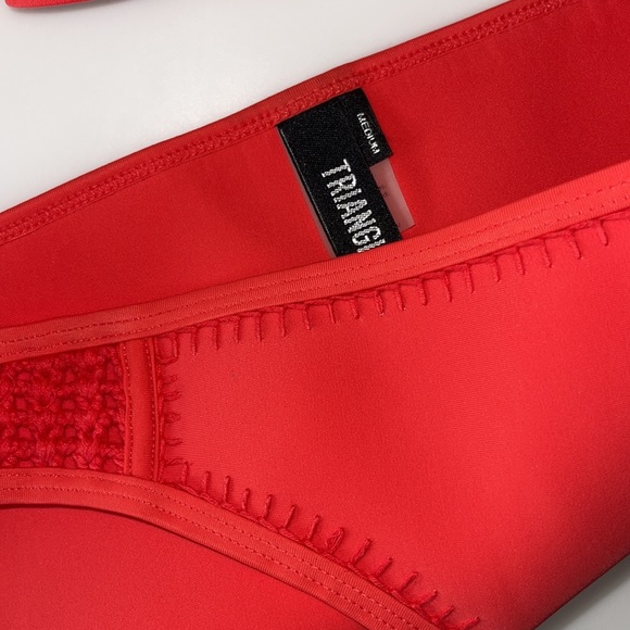 Triangl Coral Crochet Floral Bikini Set with Swim Bag - Size Small  + Medium - Picture 8 of 9